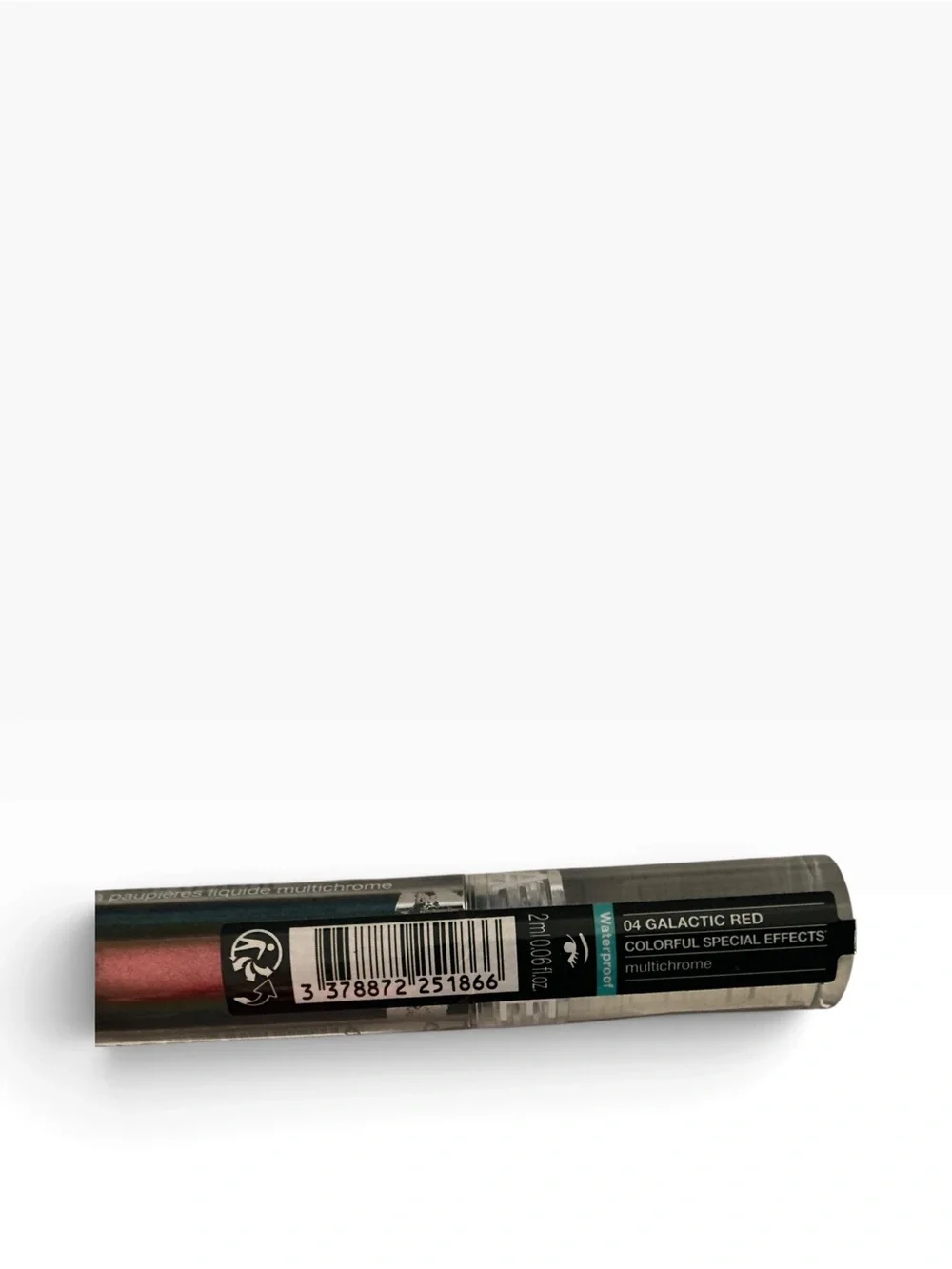 Sephora colorful affects Multichrome liquid eyeshadow No 04 Galactic red 0.06 oz
